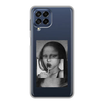 Силиконовый чехол на Samsung Galaxy M53 5G с принтом Мона Лиза Силиконовый чехол на Samsung Galaxy M53 5G с принтом Мона Лиза