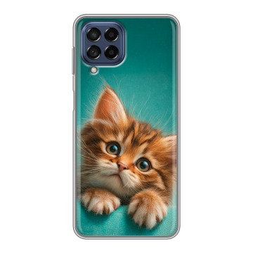 Силиконовый чехол на Samsung Galaxy M53 5G с принтом котенок
