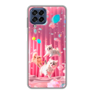 Силиконовый чехол на Samsung Galaxy M53 5G с принтом милые котики