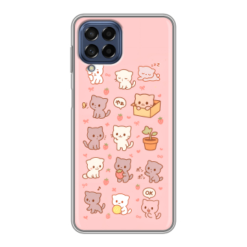 Силиконовый чехол на Samsung Galaxy M53 5G с принтом Hello Kitty Хелоу Кити Силиконовый чехол на Samsung Galaxy M53 5G с принтом Hello Kitty Хелоу Кити