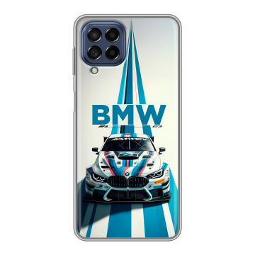 Силиконовый чехол на Samsung Galaxy M53 5G с принтом БМВ BMW Силиконовый чехол на Samsung Galaxy M53 5G с принтом БМВ BMW