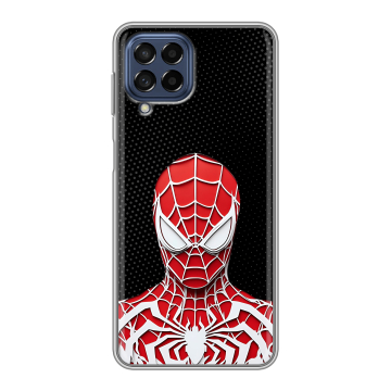 Силиконовый чехол на Samsung Galaxy M53 5G с принтом человек паук spiderman Силиконовый чехол на Samsung Galaxy M53 5G с принтом человек паук spiderman