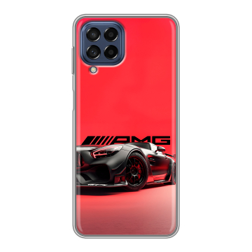 Силиконовый чехол на Samsung Galaxy M53 5G с принтом Мерседес Mercedes AMG