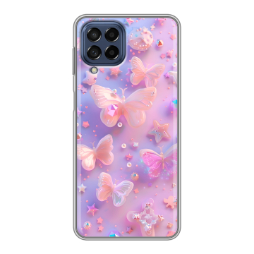 Силиконовый чехол на Samsung Galaxy M53 5G с принтом Бабочки Силиконовый чехол на Samsung Galaxy M53 5G с принтом Бабочки