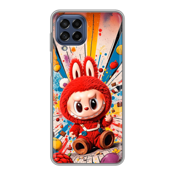 Силиконовый чехол на Samsung Galaxy M53 5G с принтом Labubu Лабубу