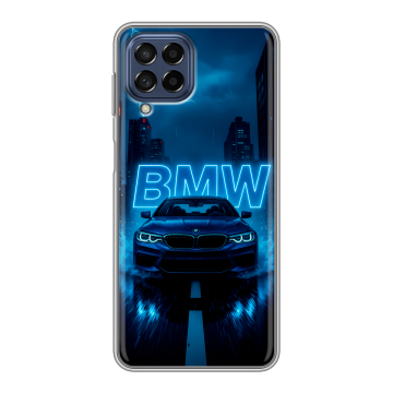 Силиконовый чехол на Samsung Galaxy M53 5G с принтом BMW БМВ