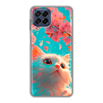 Силиконовый чехол на Samsung Galaxy M53 5G с принтом Красивый кот