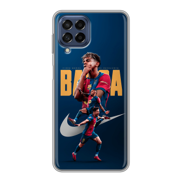 Силиконовый чехол на Samsung Galaxy M53 5G с принтом Барселона Barca Yamal 