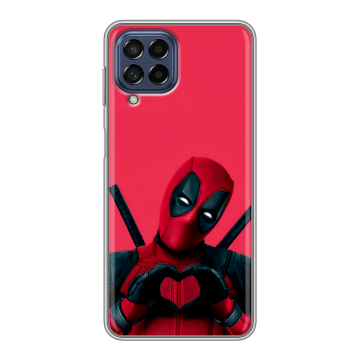 Силиконовый чехол на Samsung Galaxy M53 5G с принтом Дедпул Deadpool Силиконовый чехол на Samsung Galaxy M53 5G с принтом Дедпул Deadpool
