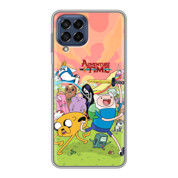 Силиконовый чехол на Samsung Galaxy M53 5G с принтом Adventure time Время приключений