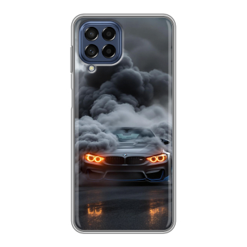 Силиконовый чехол на Samsung Galaxy M53 5G с принтом BMW БМВ