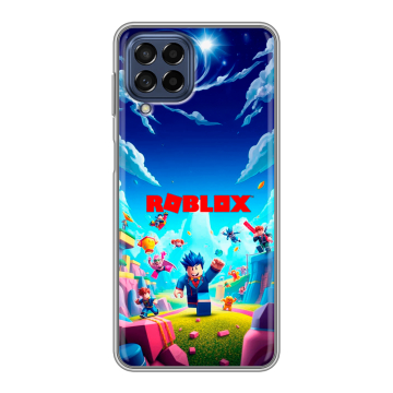 Силиконовый чехол на Samsung Galaxy M53 5G с принтом Roblox Роблокс Силиконовый чехол на Samsung Galaxy M53 5G с принтом Roblox Роблокс