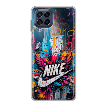 Силиконовый чехол на Samsung Galaxy M53 5G с принтом Nike Найк Силиконовый чехол на Samsung Galaxy M53 5G с принтом Nike Найк