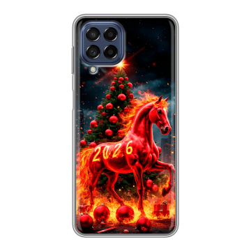 Силиконовый чехол на Samsung Galaxy M53 5G с принтом Новый год