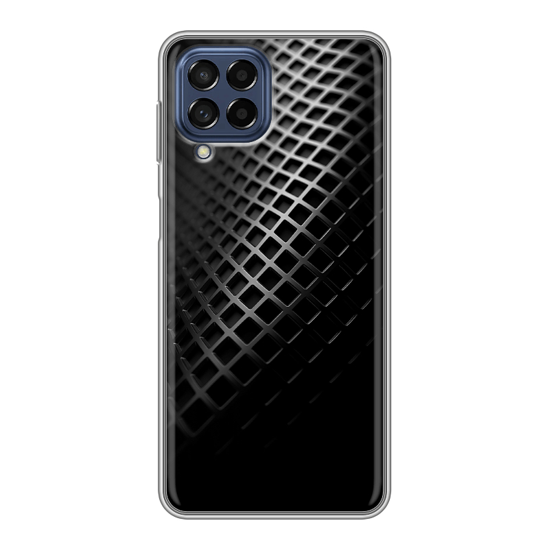 Силиконовый противоударный чехол на Samsung Galaxy M53 5G с принтом Текстура металла Силиконовый противоударный чехол на Samsung Galaxy M53 5G с принтом Текстура металла
