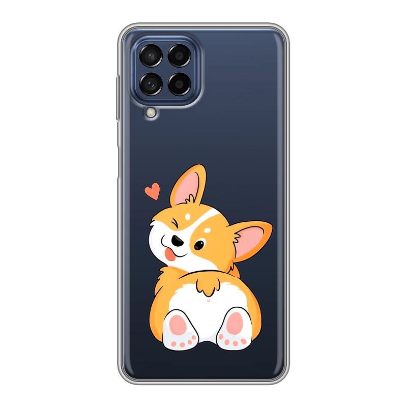 Силиконовый чехол на Samsung Galaxy M53 5G с принтом Корги Силиконовый чехол на Samsung Galaxy M53 5G с принтом Корги
