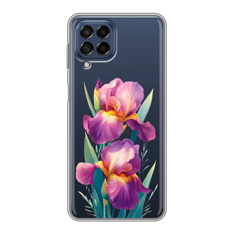 Силиконовый чехол на Samsung Galaxy M53 5G с принтом Цветы орхидеи Силиконовый чехол на Samsung Galaxy M53 5G с принтом Цветы орхидеи