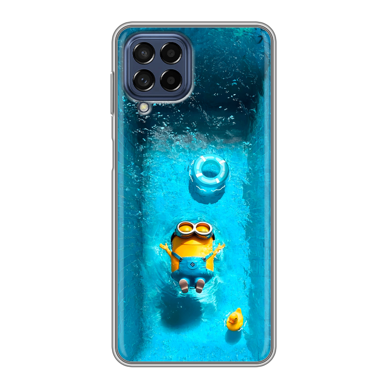 Силиконовый чехол на Samsung Galaxy M53 5G с принтом Миньоны Силиконовый чехол на Samsung Galaxy M53 5G с принтом Миньоны