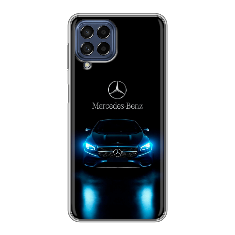 Силиконовый чехол на Samsung Galaxy M53 5G с принтом Mercedes Мерседес Силиконовый чехол на Samsung Galaxy M53 5G с принтом Mercedes Мерседес