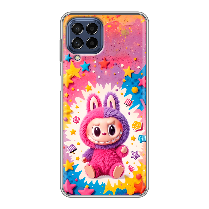 Силиконовый чехол на Samsung Galaxy M53 5G с принтом Labubu Лабубу Силиконовый чехол на Samsung Galaxy M53 5G с принтом Labubu Лабубу