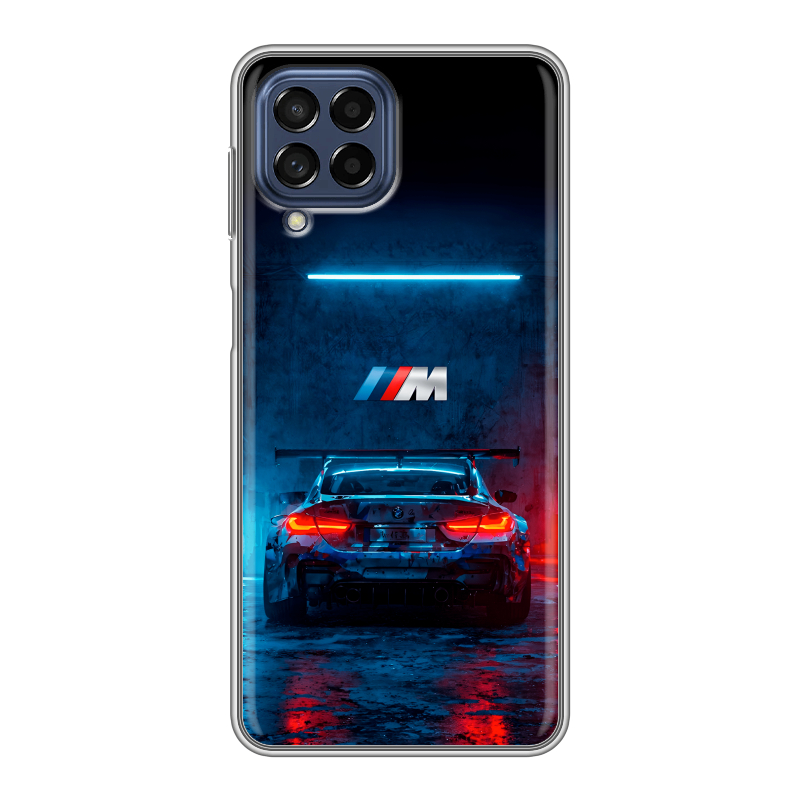 Силиконовый чехол на Samsung Galaxy M53 5G с принтом BMW БМВ Силиконовый чехол на Samsung Galaxy M53 5G с принтом BMW БМВ