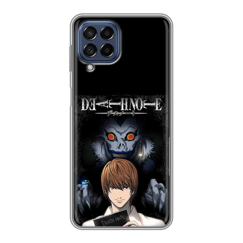 Силиконовый противоударный чехол на Samsung Galaxy M53 5G с принтом Death note Тетрадь смерти Силиконовый противоударный чехол на Samsung Galaxy M53 5G с принтом Death note Тетрадь смерти