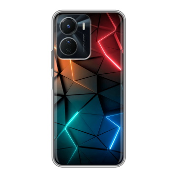Силиконовый чехол на Vivo Y16 с принтом Абстракция неон Силиконовый чехол на Vivo Y16 с принтом Абстракция неон
