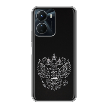 Силиконовый чехол на Vivo Y16 с принтом Герб России