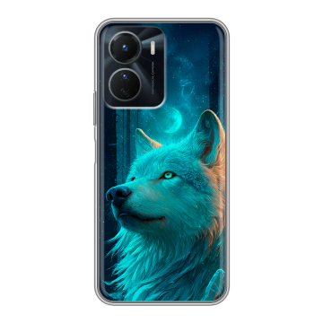 Силиконовый чехол на Vivo Y16 с принтом бабочки саккура