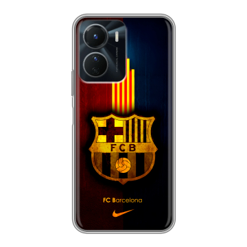 Силиконовый чехол на Vivo Y16 с принтом Барселона Barcelona