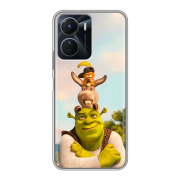 Силиконовый чехол на Vivo Y16 с принтом Шрек Shrek