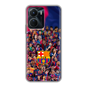 Силиконовый чехол на Vivo Y16 с принтом Барселона Barcelona