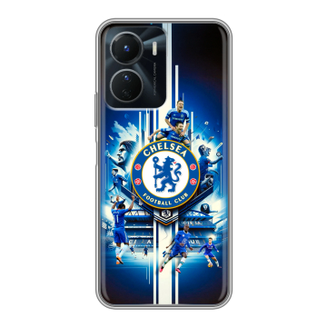 Силиконовый чехол на Vivo Y16 с принтом Chelsea Челси