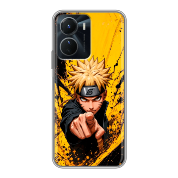 Силиконовый чехол на Vivo Y16 с принтом Naruto Наруто