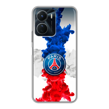 Силиконовый чехол на Vivo Y16 с принтом PSG ПСЖ