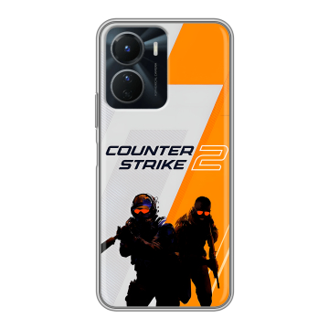 Силиконовый чехол на Vivo Y16 с принтом Counter Strike