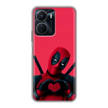 Силиконовый чехол на Vivo Y16 с принтом Дедпул Deadpool