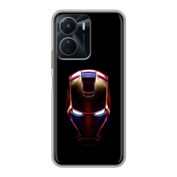 Силиконовый чехол на Vivo Y16 с принтом IronMan Железный человек