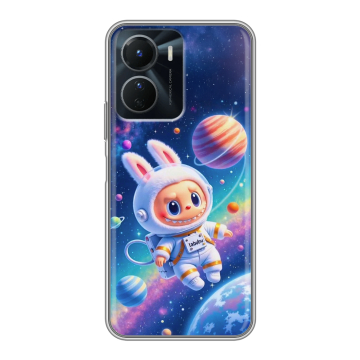 Силиконовый чехол на Vivo Y16 с принтом Labubu Лабубу