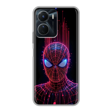 Силиконовый чехол на Vivo Y16 с принтом Spiderman Человек паук