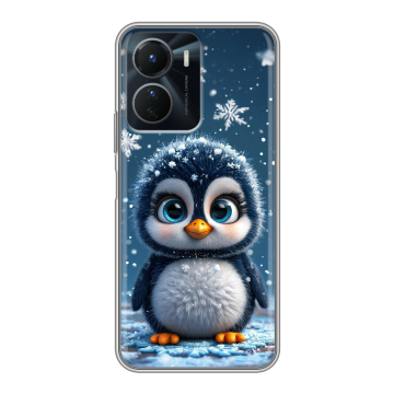 Силиконовый чехол на Vivo Y16 с принтом Новый год