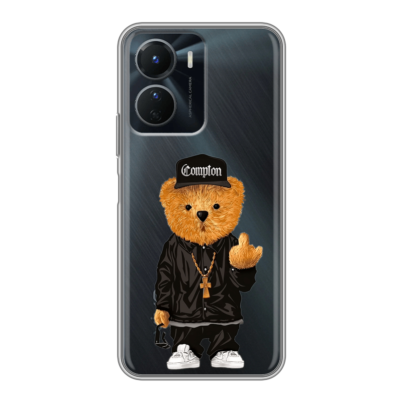 Силиконовый чехол на Vivo Y16 с принтом Мишка Силиконовый чехол на Vivo Y16 с принтом Мишка