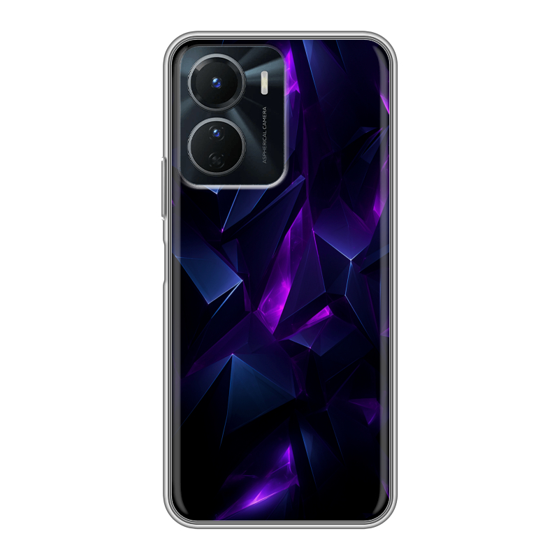 Силиконовый противоударный чехол на Vivo Y16 с принтом Абстракиция Силиконовый противоударный чехол на Vivo Y16 с принтом Абстракиция