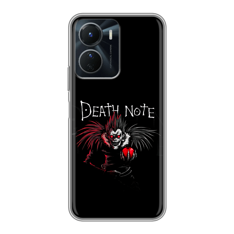 Силиконовый чехол на Vivo Y16 с принтом Death note Тетрадь смерти Силиконовый чехол на Vivo Y16 с принтом Death note Тетрадь смерти