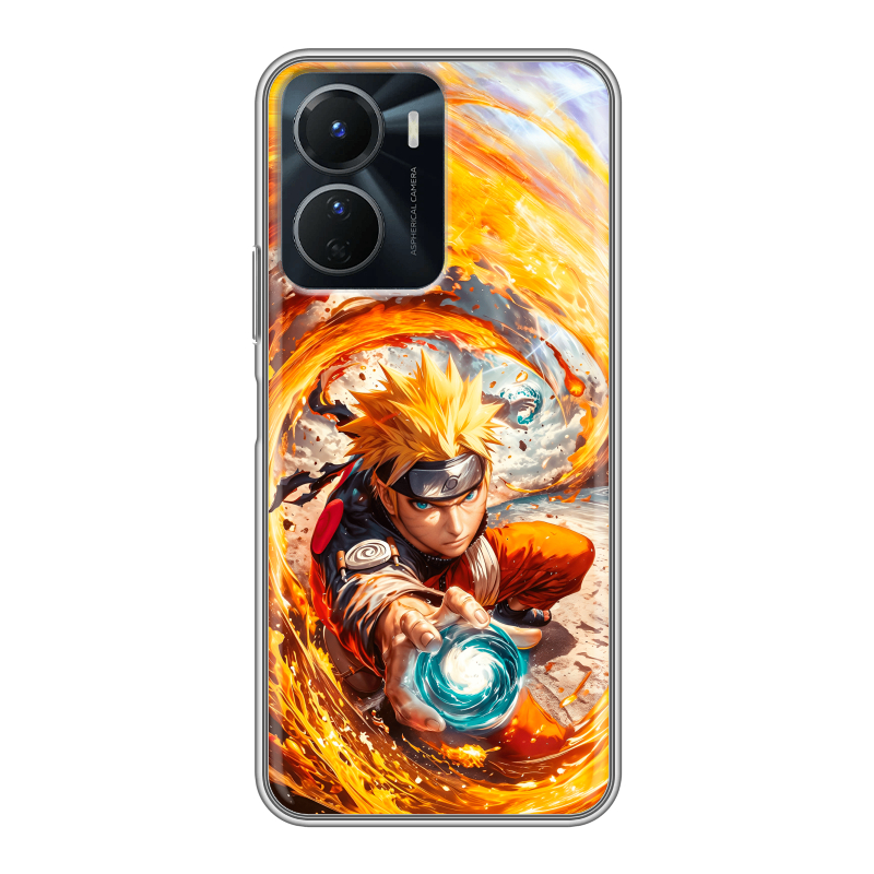 Силиконовый противоударный чехол на Vivo Y16 с принтом Аниме Наруто Naruto Силиконовый противоударный чехол на Vivo Y16 с принтом Аниме Наруто Naruto