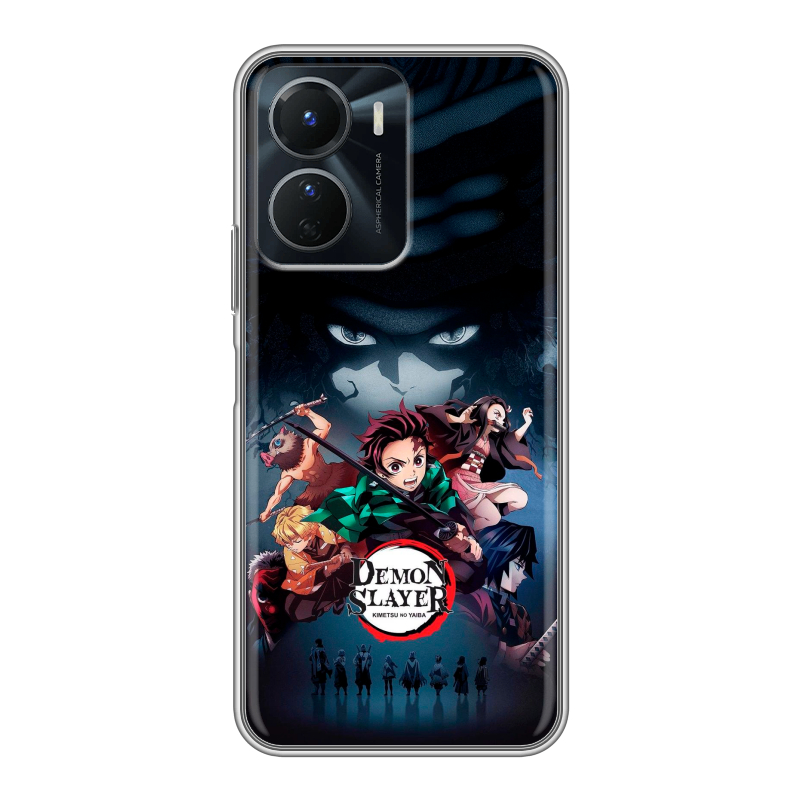 Силиконовый чехол на Vivo Y16 с принтом Demon Slayer Клинок рассекающий демонов Силиконовый чехол на Vivo Y16 с принтом Demon Slayer Клинок рассекающий демонов