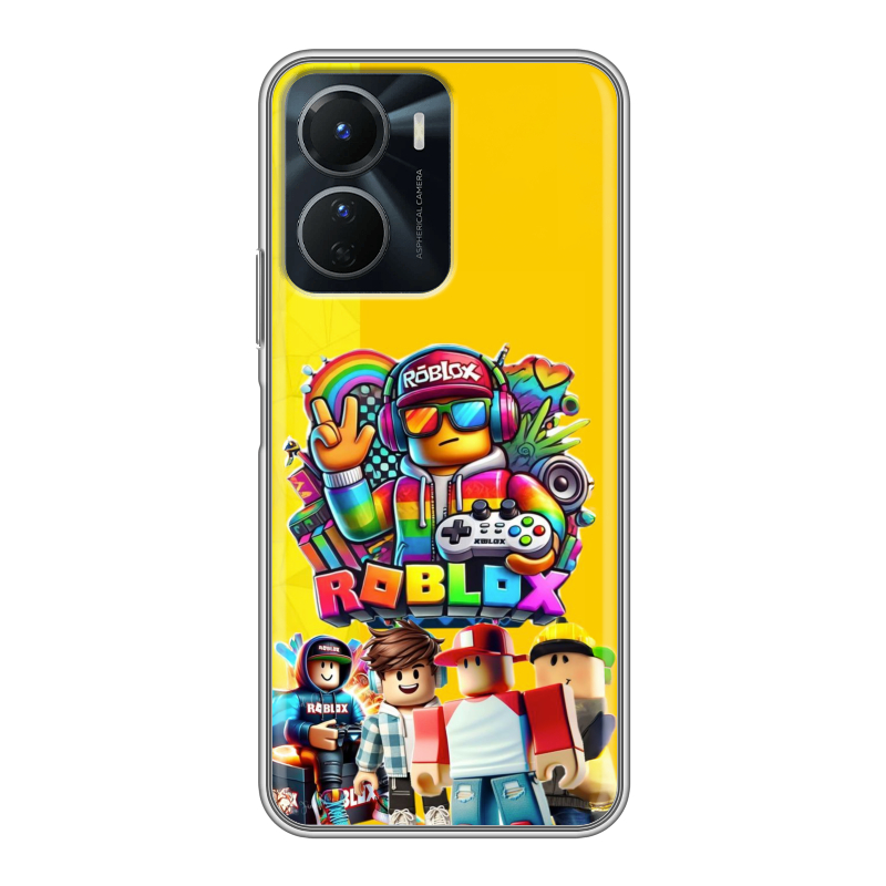 Силиконовый чехол на Vivo Y16 с принтом Roblox Роблокс Силиконовый чехол на Vivo Y16 с принтом Roblox Роблокс