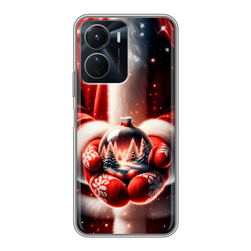 Силиконовый чехол на Vivo Y16 с принтом Новый год Силиконовый чехол на Vivo Y16 с принтом Новый год