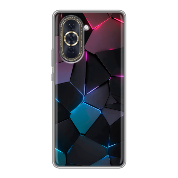 Силиконовый чехол на Huawei Nova 10 с принтом Геометрия неона Силиконовый чехол на Huawei Nova 10 с принтом Геометрия неона