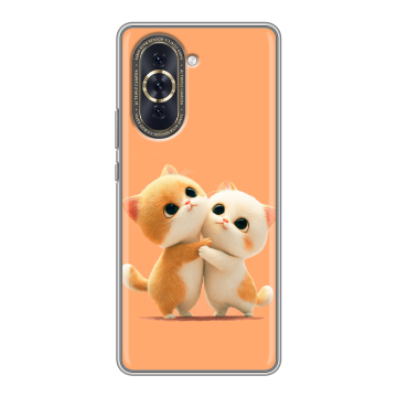 Силиконовый чехол на Huawei Nova 10 с принтом Милые котики Силиконовый чехол на Huawei Nova 10 с принтом Милые котики
